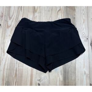 Spyder Womens Active Shorts Sz S Black Reflective Trims